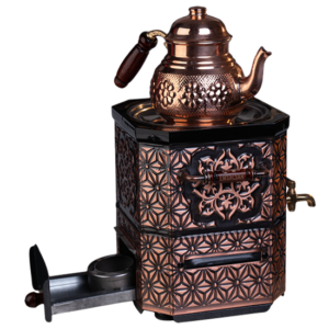 Nostaljik Bakır Semaver Jel Yakıtlı